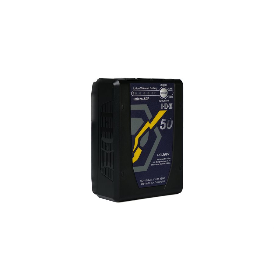 IDX iMicro 98P 97Wh Li-ion V-Mount battery with 1x D-Tap & 1x USB-C