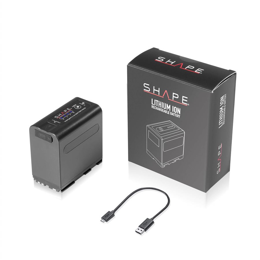 SHAPE BP-975 two batteries with dual LCD charger for Canon RED