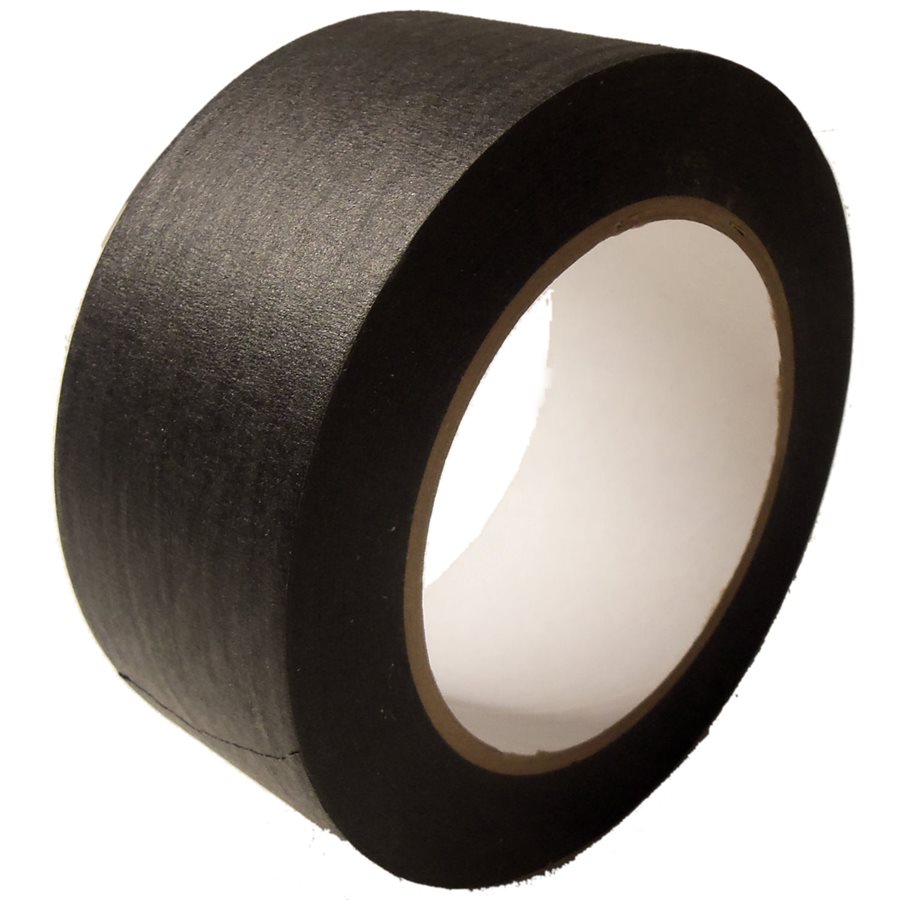 Shurtape CP-743 Matte Black Paper Tape: 2 in x 60 yds. (Black) 