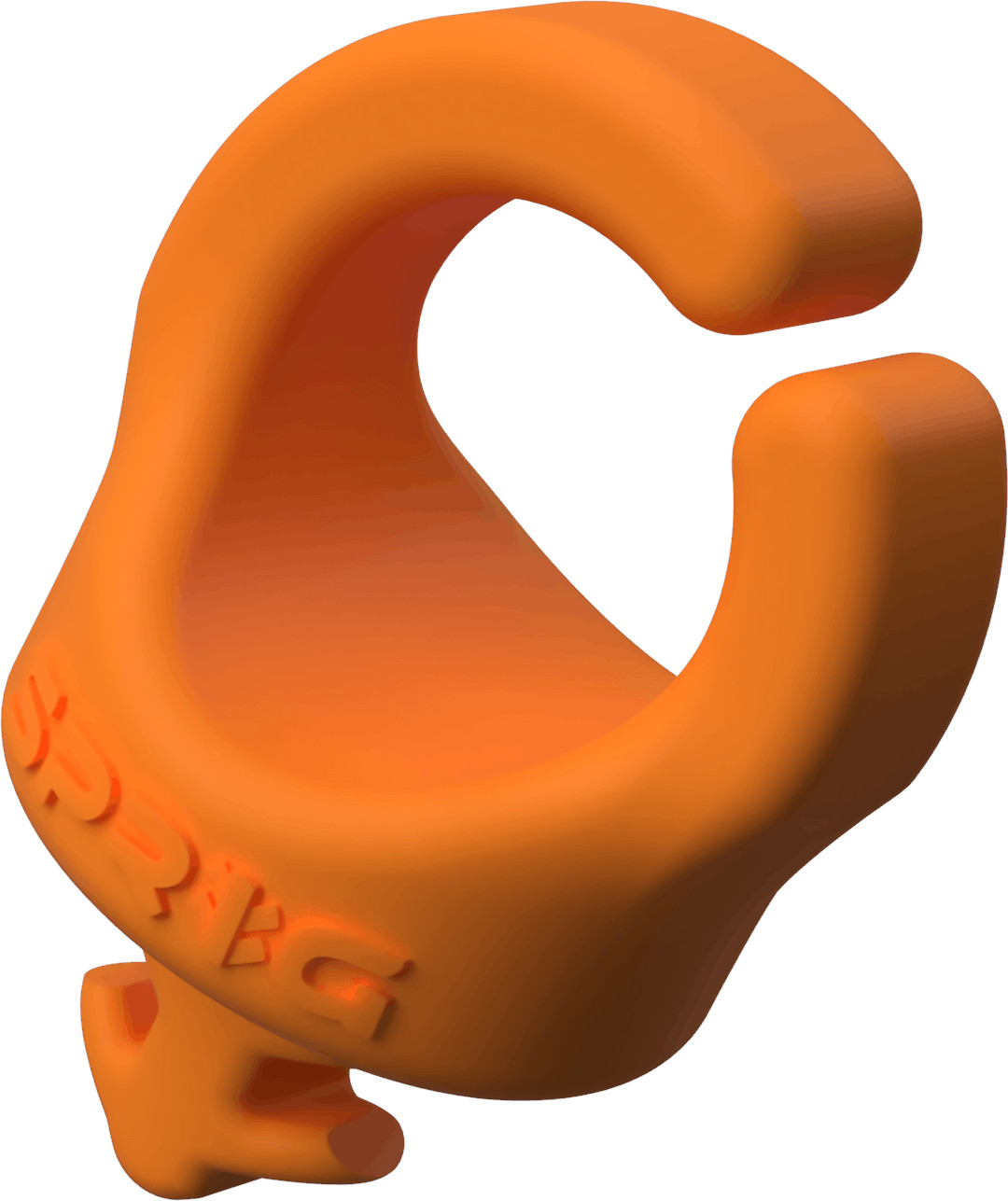 Orange Sprig Cable Hook