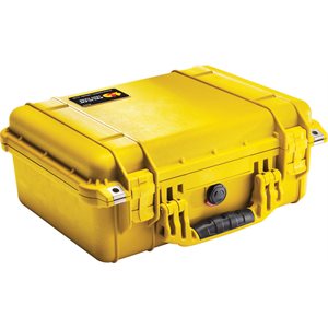 Pelican 1450 Case No Foam - Yellow