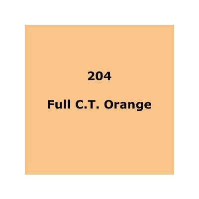 LEE FILTERS 204 FULL CT ORANGE SHEET LEE FILTERS 204 FULL CT ORANGE SHEET
