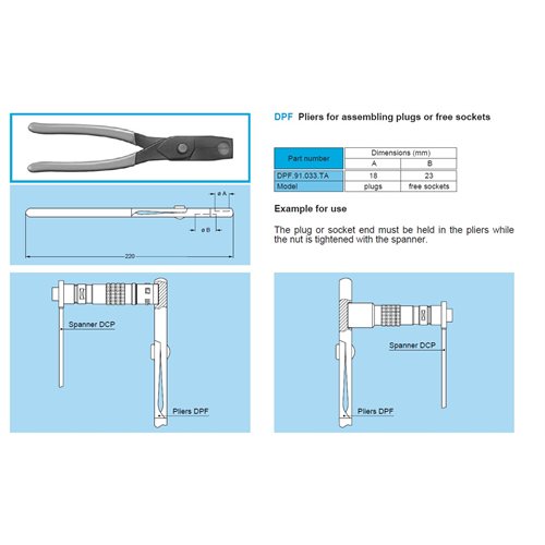 LEMO Pliers For Plug Assembly LEMO Pliers For Plug Assembly