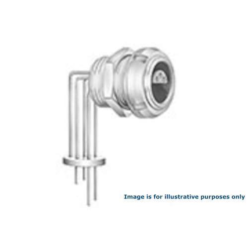 LEMO ECP.0S 2 Pin Panel Socket Right Angle PCB Mount