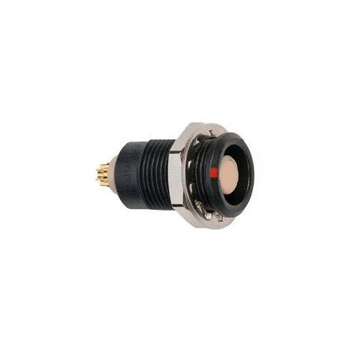 LEMO EGG.0B 6 Pin Panel Socket Black Chrome