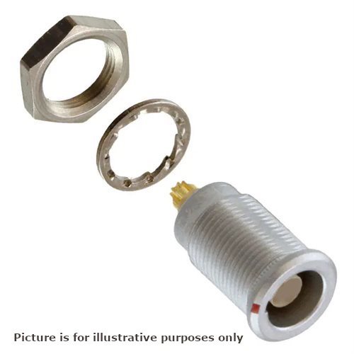 LEMO EGG.3B 50 Ohm Mixed Coax 10 lv Panel Socket