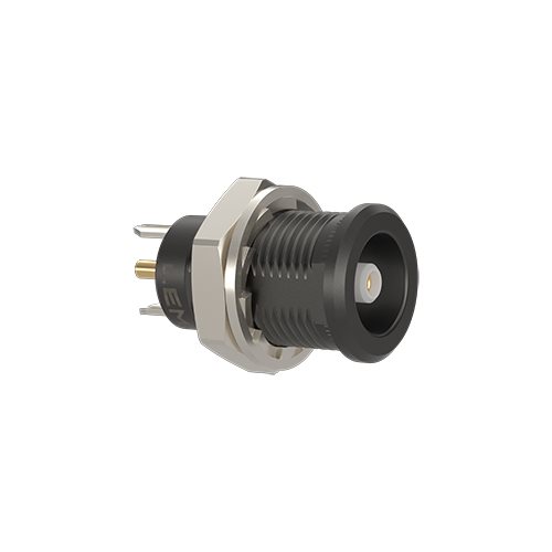 LEMO ERN.00 50 Ohm Coax Panel Socket With Tag Black Chrome