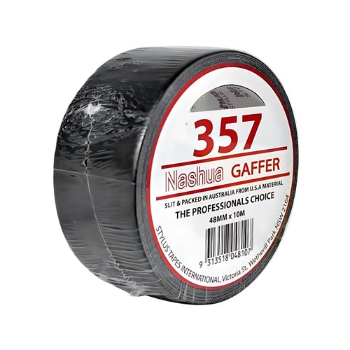 Nashua 357 Gaffer's Tape - Black 48mm x 10m Nashua 357 Gaffer's Tape - Black 48mm x 10m