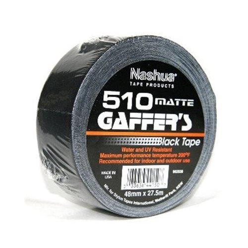 NASHUA 510 MATTE GAFFER BLK 48MMX27M NASHUA 510 MATTE GAFFER BLK 48MMX27M