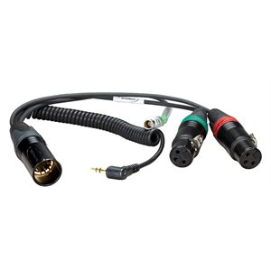 AMBIENT Breakout cable 2xXLR3F, Lemo Compatable 5pin, 3.5mm TRS-90°, SD 664 / 633