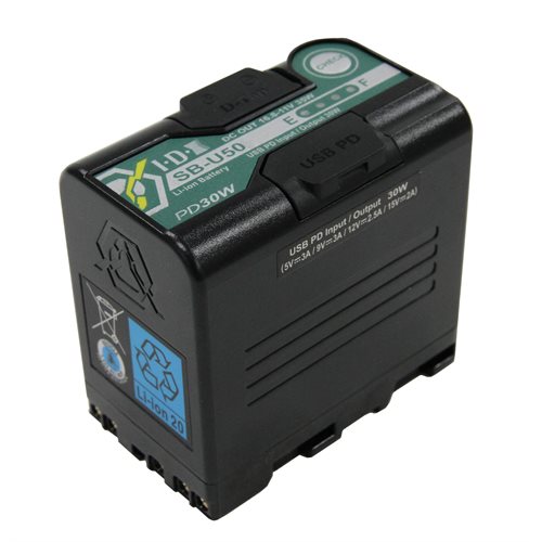 IDX SB-U50PD 48Wh 14.4V / 3.3Ah Lithium ion Battery for BP-U type