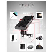 SHAPE 98Wh Battery Kit J-Box camera power and charger for Blackmagic Ursa Mini, Ursa Mini pro