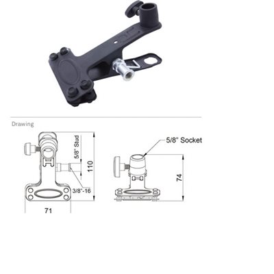 Kupo KCP-360B Alli Clamp Black