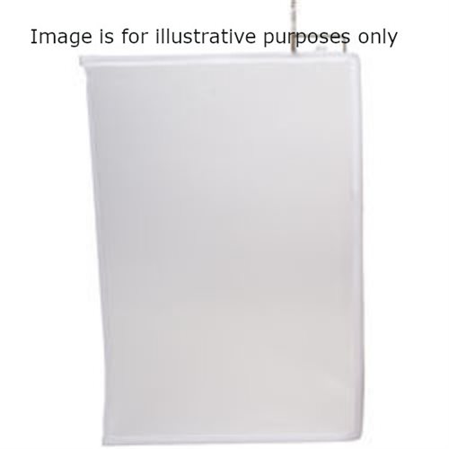 LA Rag House Flag 48x48" Solid White Blackout