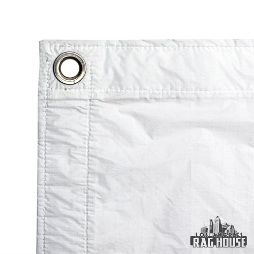 LA Rag House Textile 12x20' Quarter Grid White Noisy