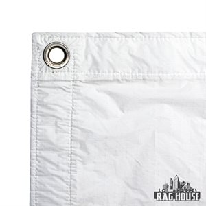LA Rag House Textile 20x20' Quarter Grid White Silent