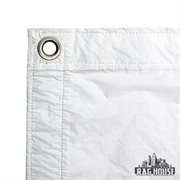 LA Rag House Textile 4x4' Quarter Grid White Noisy