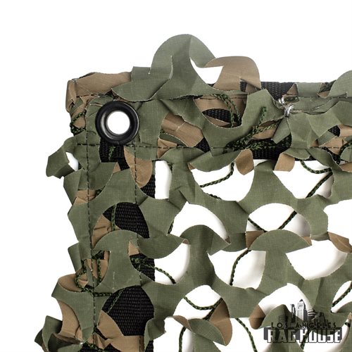 LA Rag House Textile 6x6' Camo Net Green