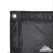 LA Rag House Textile 8x8' Half Grid Black Noisy