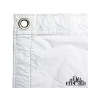 LA Rag House Textile 8x8' Half Grid White Noisy