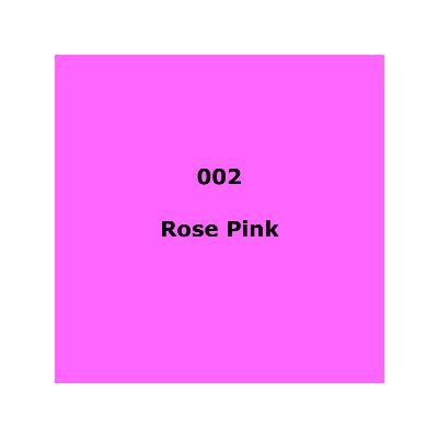 Lee Filters 002 Rose Pink Sheet Lee Filters 002 Rose Pink Sheet