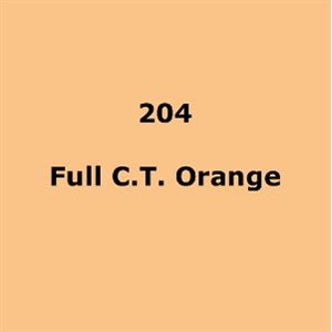 LEE Filters 204 Full C.T.Orange Roll 7.62m x 1.22m