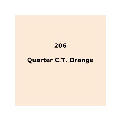 LEE Filters 206 Quarter C.T.Orange Sheet 1.22m x 0.53m