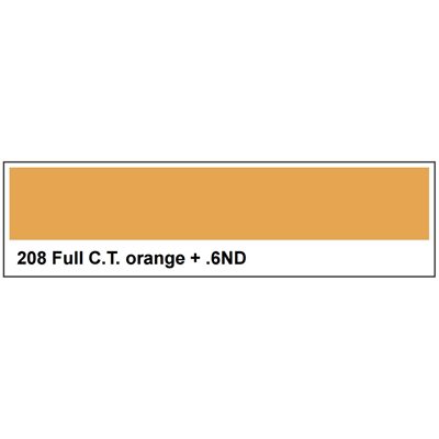 LEE Filters 208 Full C.T. Orange + .6ND Wide Roll 6.1m x 1.52m