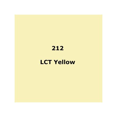 LEE Filters 212 L.C.T.Yellow (Y1) Roll  7.62m x 1.22m