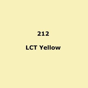 LEE Filters 212 L.C.T.Yellow (Y1) Roll 7.62m x 1.22m