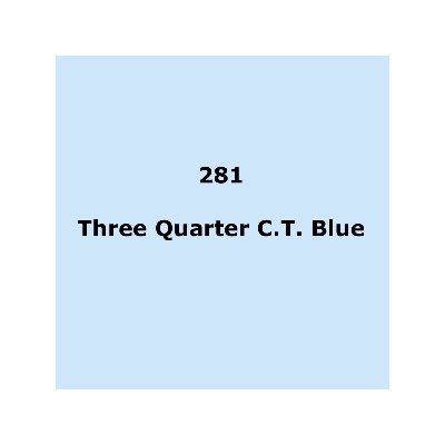 Lee Filters 281 Three QuaterC.T.Blue roll Lee Filters 281 Three QuaterC.T.Blue roll