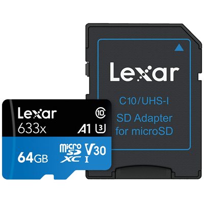 LEXAR 64GB MSDHC 633X UHS-1 LEXAR 64GB MSDHC 633X UHS-1