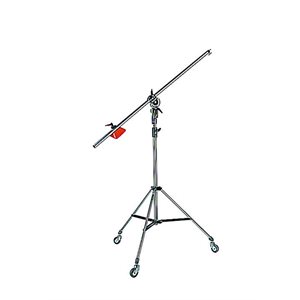 Manfrotto 085B Light Boom 35 Black A25 with 008 Cine Stand Chrome