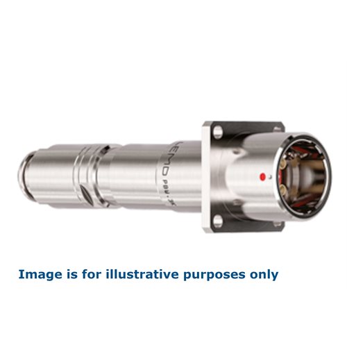 LEMO PBW.3K Fibre Optic Fixed Socket With Rear Squareflange