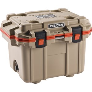 Pelican Elite Cooler 28 Litre IM Dark Tan / Orange