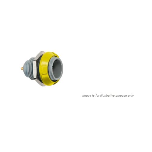 REDEL PKG 2 Pin Panel Socket Yellow Nut