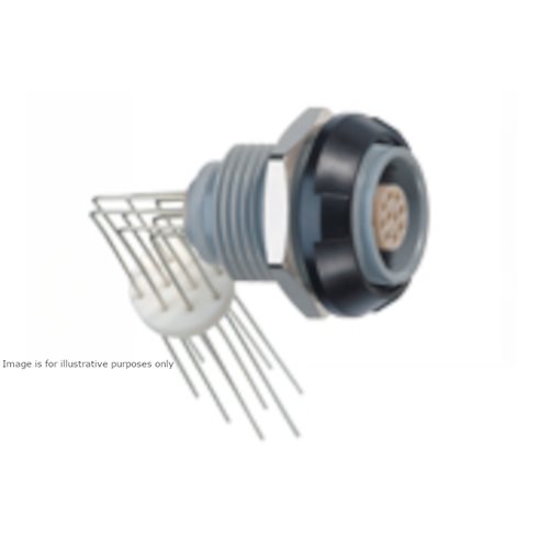 REDEL PKG 5 Pin Right Angle PCB Panel Socket Grey Nut