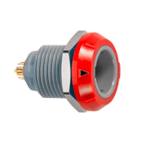 REDEL PLG 2 Pin Panel Socket Red Nut