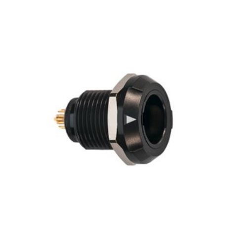 REDEL PLG 5 Pin Panel Socket Black Nut
