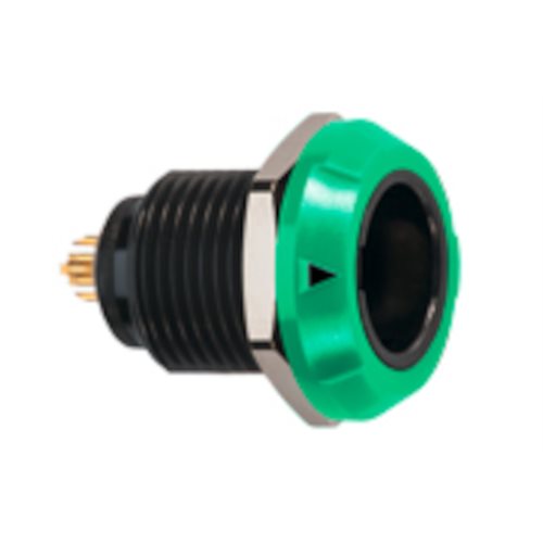 REDEL PLG 6 Pin Panel Socket Green Nut