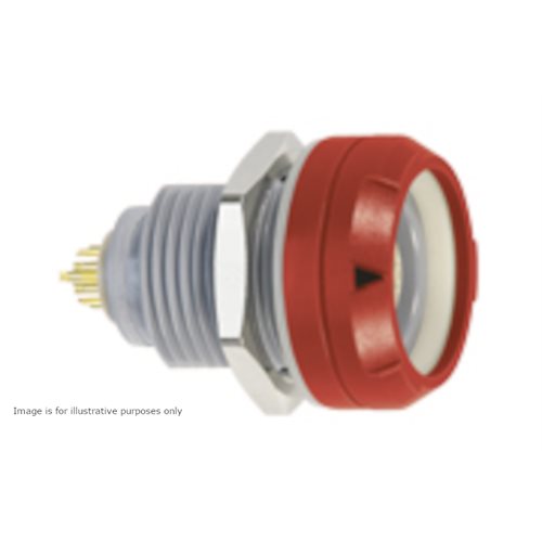 REDEL PNG 4 Pin Panel Socket Crimp IP64 Red Nut