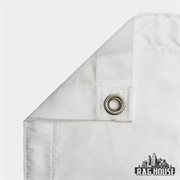 LA Rag House Textile 4x4' Artificial / Poly Silk White