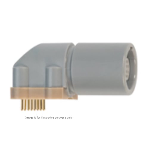 REDEL PPG 8 Pin Elbow Socket For PCB Black Shell Black Front