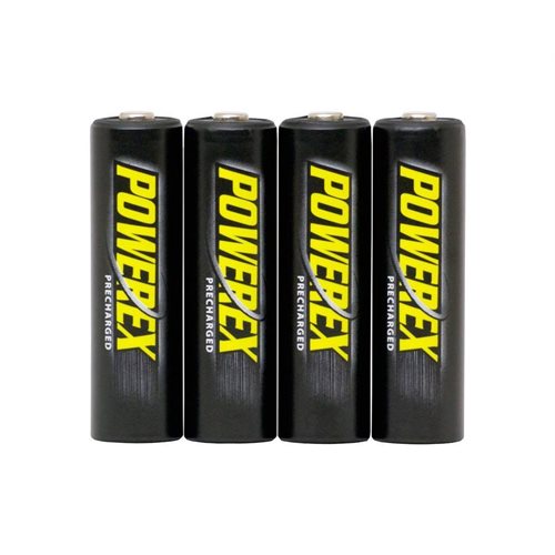 Powerex Precharged AA 2600mAh batteries, 4 Pack with case