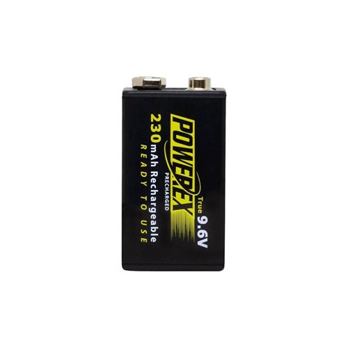 Powerex Precharged 9V 9.6V 230mAh Rechargeable Battery