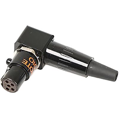 Remote Audio TA5F-RA-B 5-Pin Female Mini-XLR Connector Right-Angle Connector, Black Remote Audio TA5F-RA-B 5-Pin Female Mini-XLR Connector Right-Angle Connector, Black