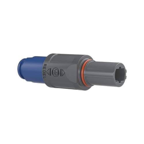 REDEL SFN 22 Pin Line Plug Blue Nut IP68