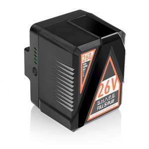 SHAPE FULL PLAY 26 V 260 WH rechargeable lithium-ion Gold-mount battery for light and cine camera