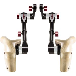 SHAPE Double telescopic wooden handle grip ARRI rosette