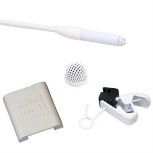 Sanken COS11D Lapel Microphone Sennheiser EW White